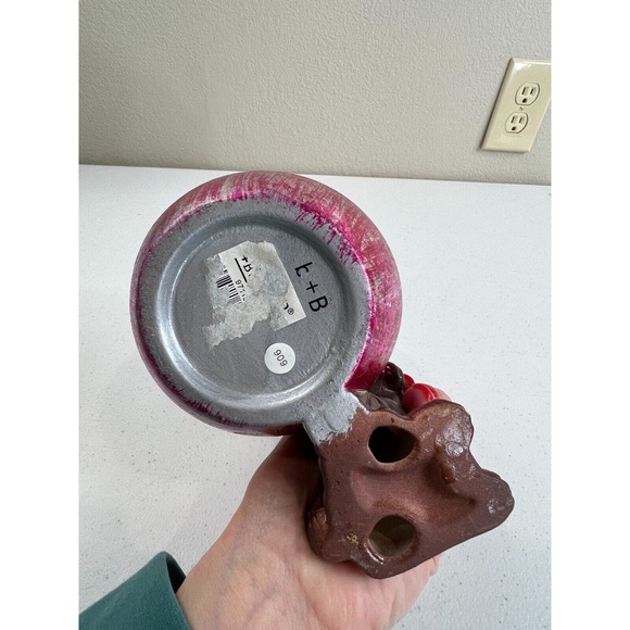 Home Decorative Easter Ceramic Chocolate Bunny Rabbit With‎ Foil Egg Figurine - Picture 6 of 9